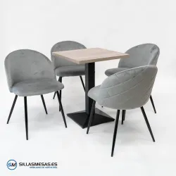 Mesa Daniela interior: metal elegante y resistente