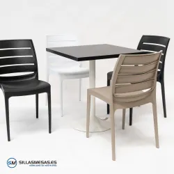 Conjunto 4 Sillas CARMEN y 1 mesa F CUADRADA INTERIOR