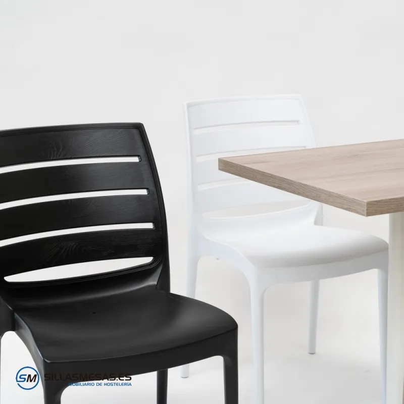 Silla hostelería Carmen plástico: ligera y apilable