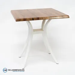 Conjunto Armonía: 1 mesa Venus y 4 sillones Bergamo