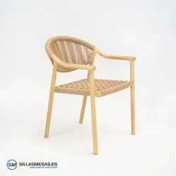 Conjunto Armonía: 1 mesa Venus y 4 sillones Bergamo