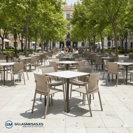 Conjunto exterior 4 sillones Bara+ mesa Bako