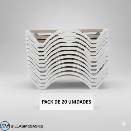 Pack de 20 Tumbonas Mykonos Arena