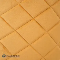 Silla Velvet mostaza vintage: elegancia y confort