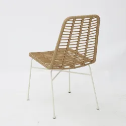 Silla KENIA armazón blanco