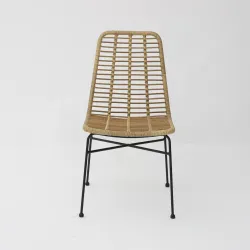 Silla Kenia rattan: natural, ligera y apilable