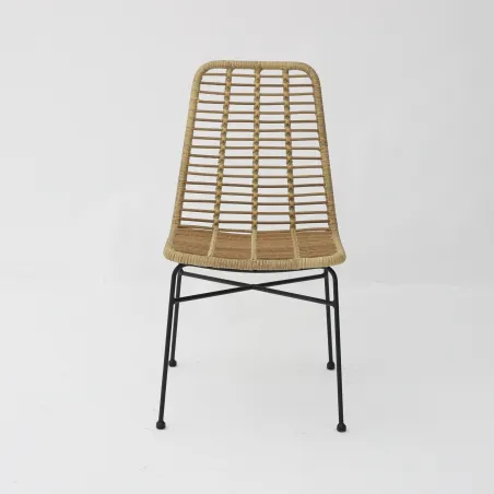 Silla Kenia rattan: natural, ligera y apilable