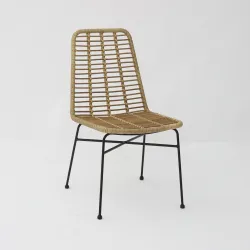 Silla Kenia rattan: natural, ligera y apilable