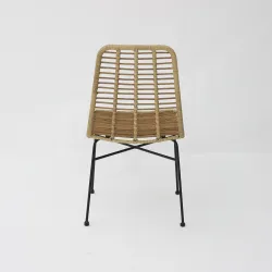 Silla Kenia rattan: natural, ligera y apilable