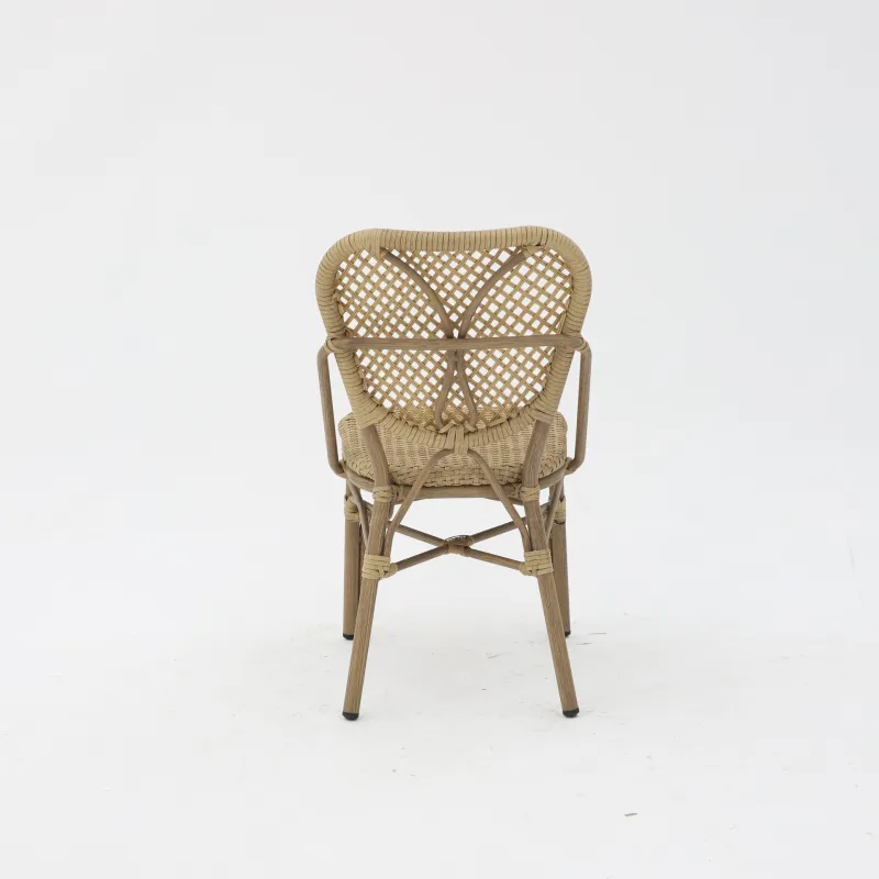 Silla Dalton de ratán con diseño ligero para hostelería