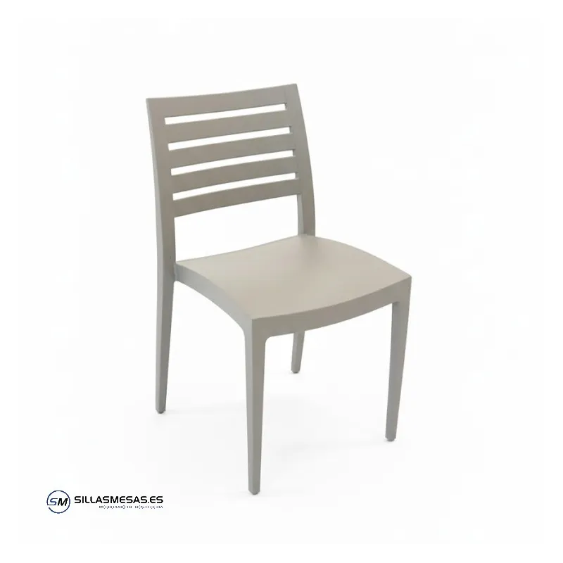 Silla SANTORINI de polipropileno apilable para interior y exterior