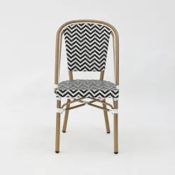 Silla LAMA negro y blanco