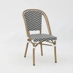 Silla LAMA negro y blanco