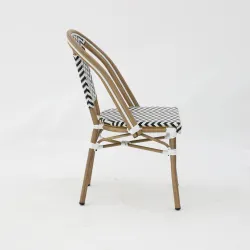Silla LAMA negro y blanco