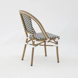 Silla LAMA negro y blanco