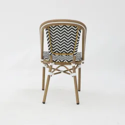 Silla LAMA negro y blanco