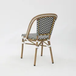 Silla LAMA negro y blanco