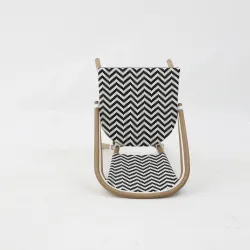 Silla LAMA negro y blanco