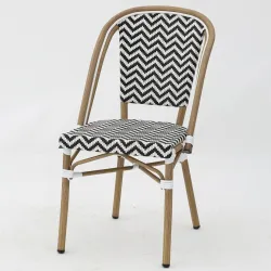 Silla LAMA negro y blanco