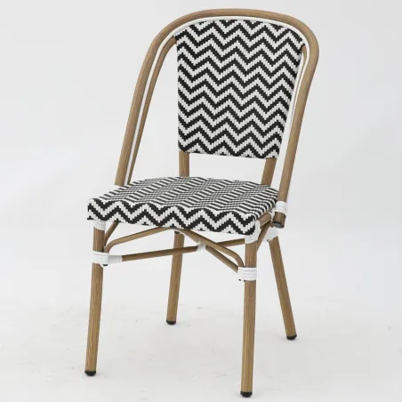 Silla LAMA negro y blanco
