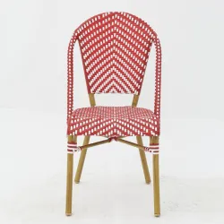SILLA PARISINA roja y blanca