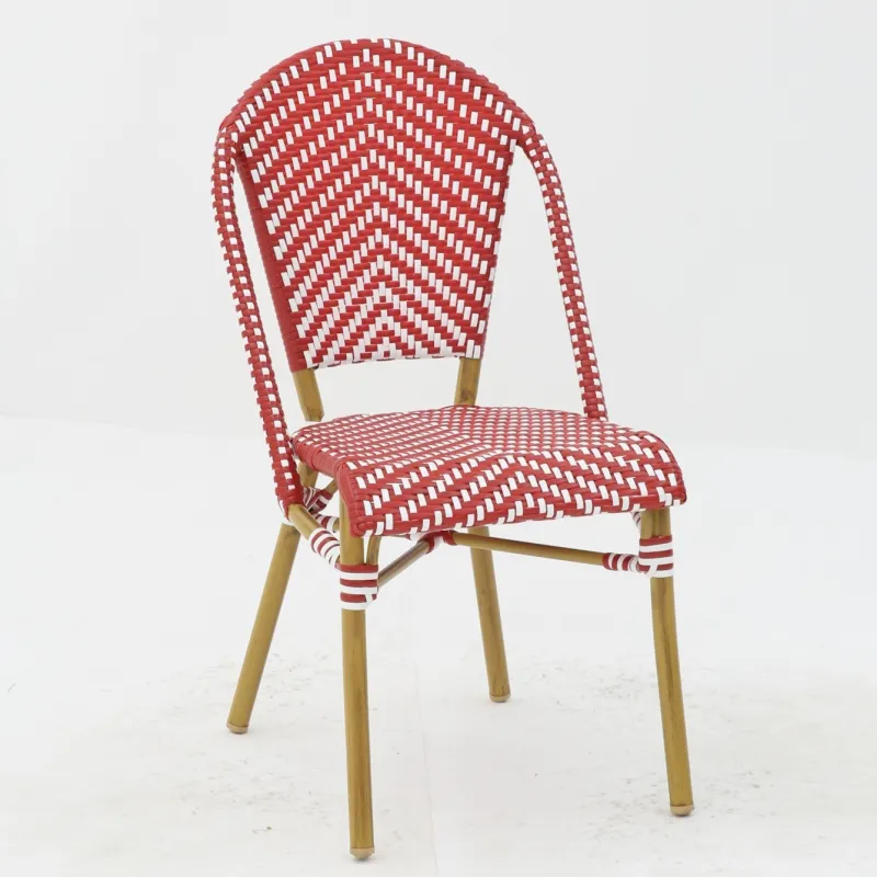 SILLA PARISINA roja y blanca