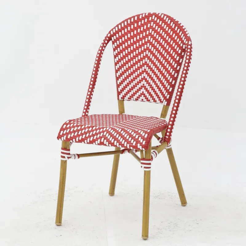 SILLA PARISINA roja y blanca