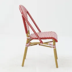 SILLA PARISINA roja y blanca