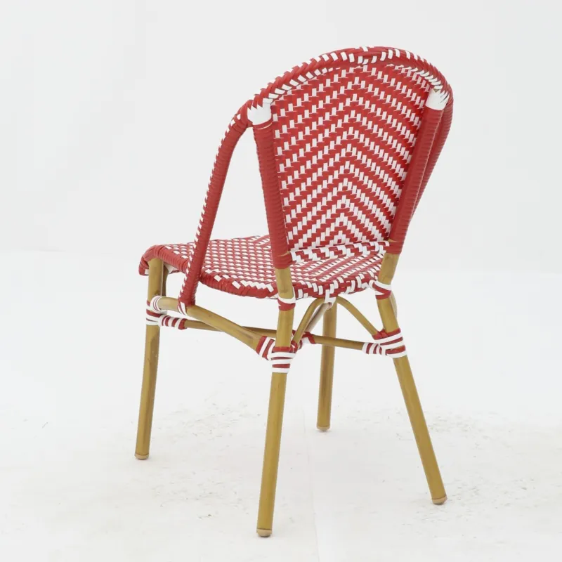 SILLA PARISINA roja y blanca