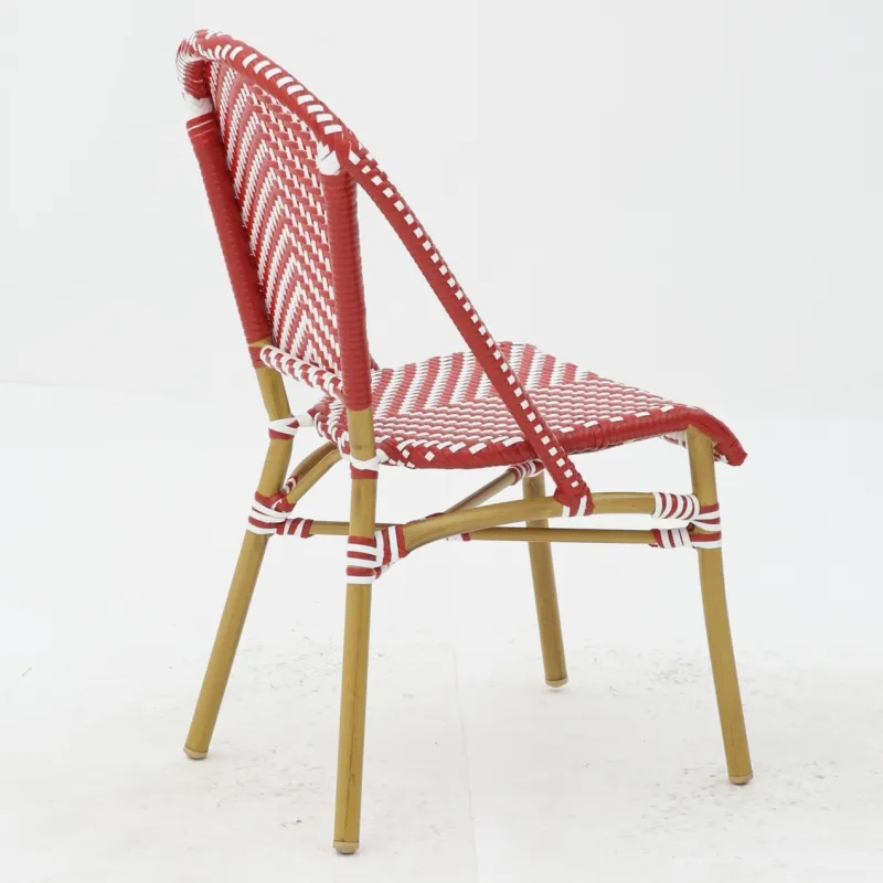 SILLA PARISINA roja y blanca