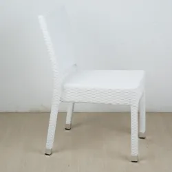 Silla Fuengirola rattan color blanco: estilo único
