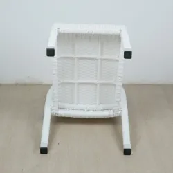 Silla Fuengirola rattan color blanco: estilo único