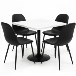 Conjunto Esencia con Mesa F y 4 Sillas Soleil