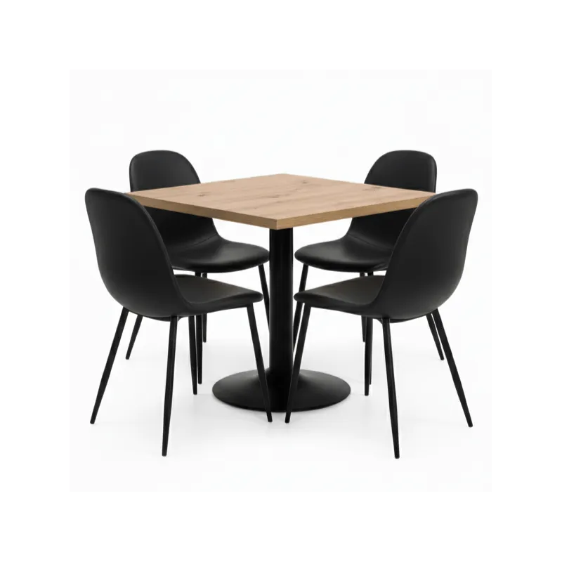 Conjunto Esencia con Mesa F y 4 Sillas Soleil