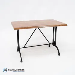 MESA VIENA RECTANGULAR EXTERIOR pie negro