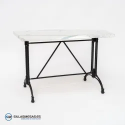 MESA VIENA RECTANGULAR EXTERIOR pie negro
