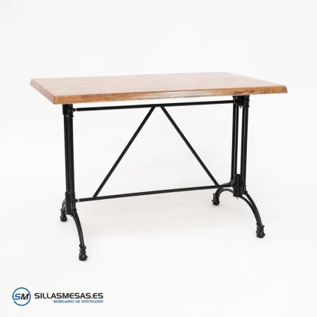 MESA VIENA RECTANGULAR EXTERIOR pie negro
