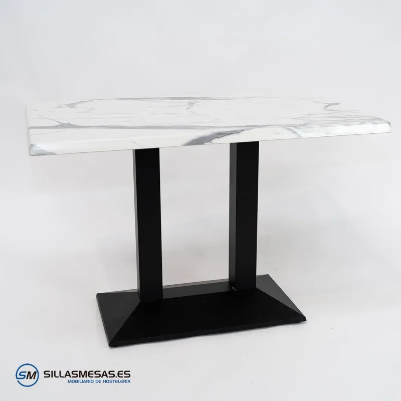 MESA DANIELA DOBLE EXTERIOR pie negro