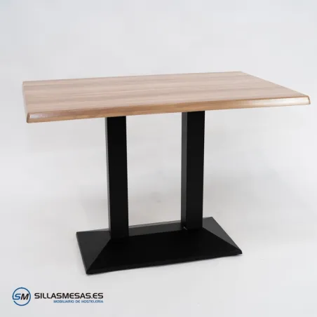 MESA DANIELA DOBLE EXTERIOR pie negro