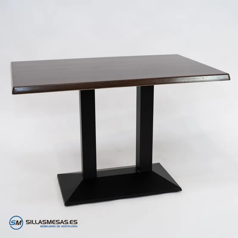 MESA DANIELA DOBLE EXTERIOR pie negro