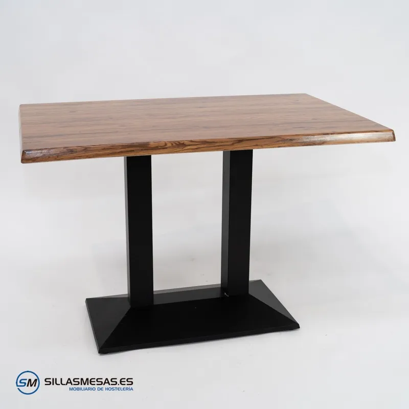 MESA DANIELA DOBLE EXTERIOR pie negro