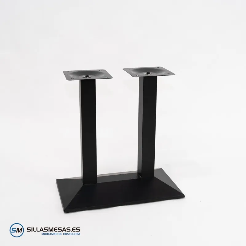 MESA DANIELA DOBLE EXTERIOR pie negro