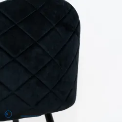 Taburete VELVET negro sin brazos