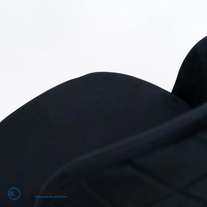Taburete VELVET negro sin brazos