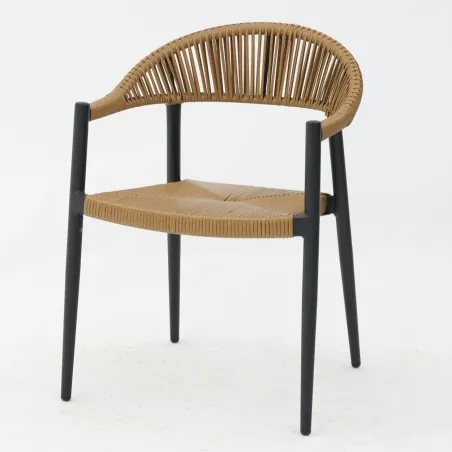 Sillón Formentera new rattan: estilo y confort exterior
