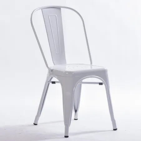 Silla Tolix réplica blanca: versátil y resistente