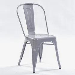 Silla Tolix Gris Plata: de acero y diseño Industrial