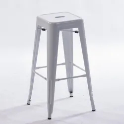 Taburete TOLIX blanco, replica del taburete vintage tolix