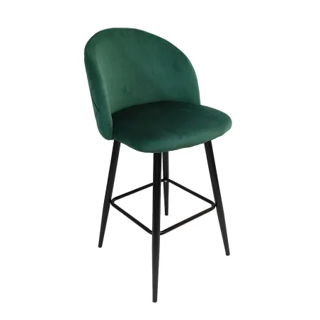 Taburete Velvet verde sin brazos: fresco y versátil