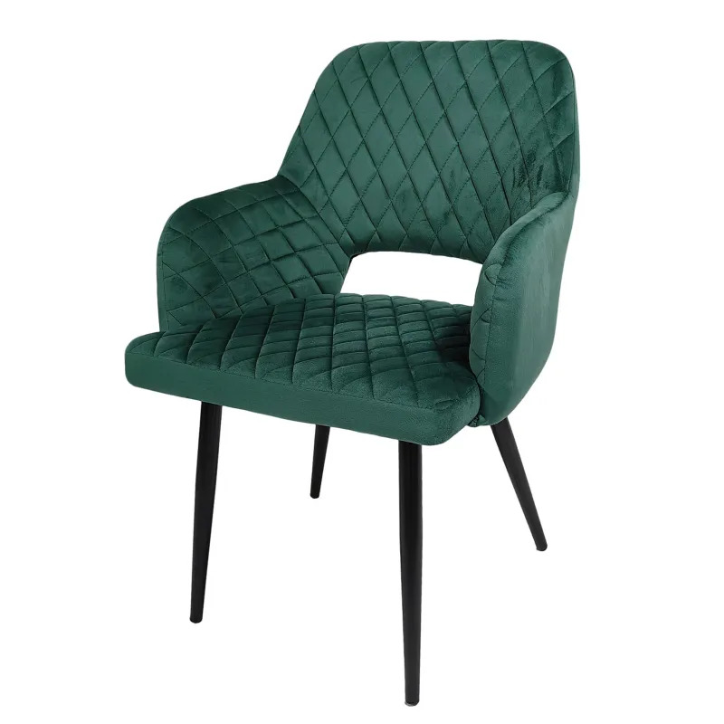 Sillón Velvet verde vintage: diseño, color y confort